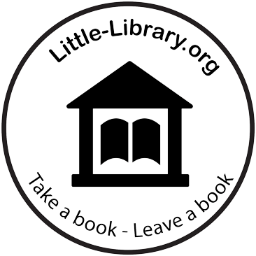 Little Library - Take a book Leave a book Logo